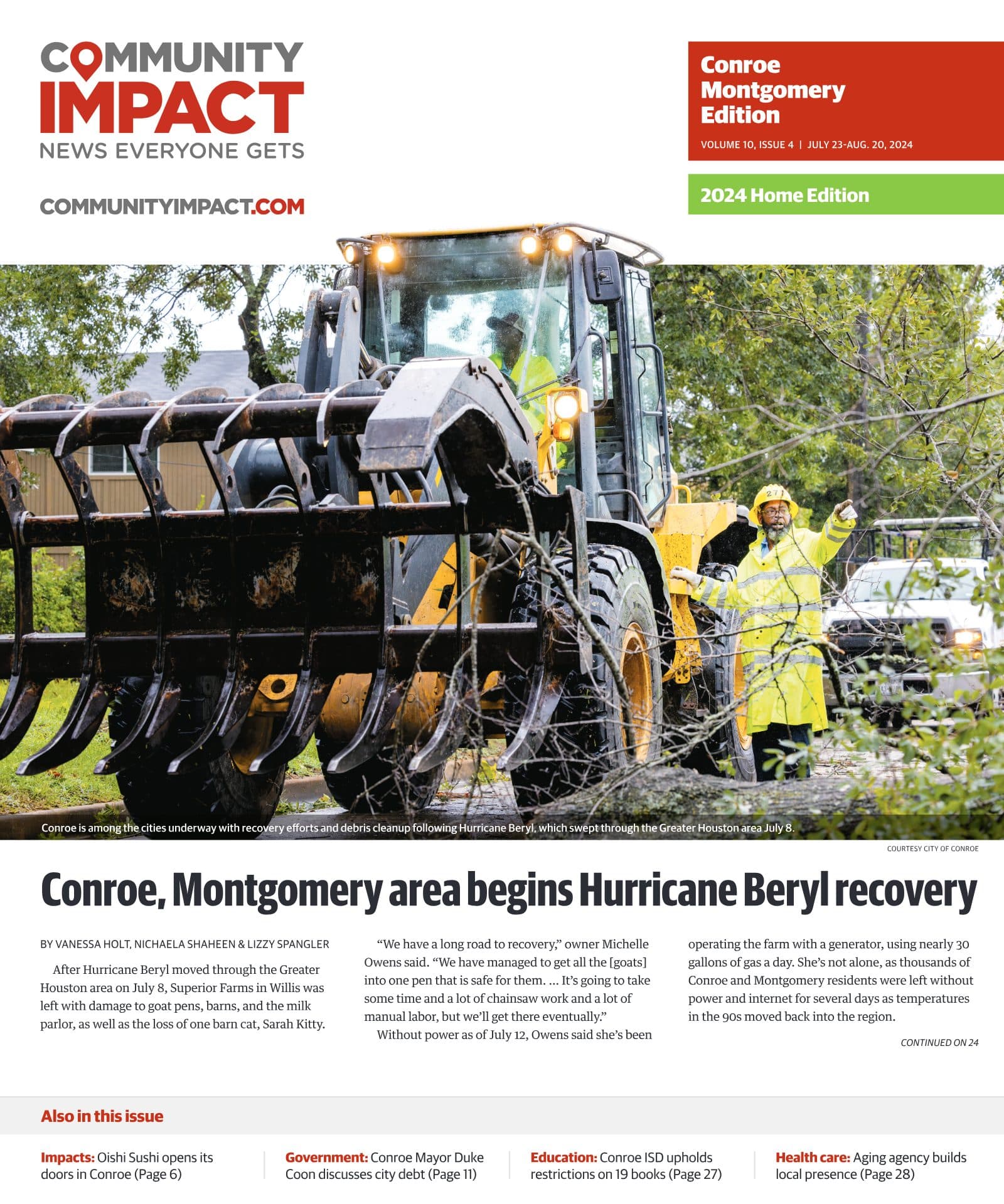 Conroe - Montgomery cover — July 2024