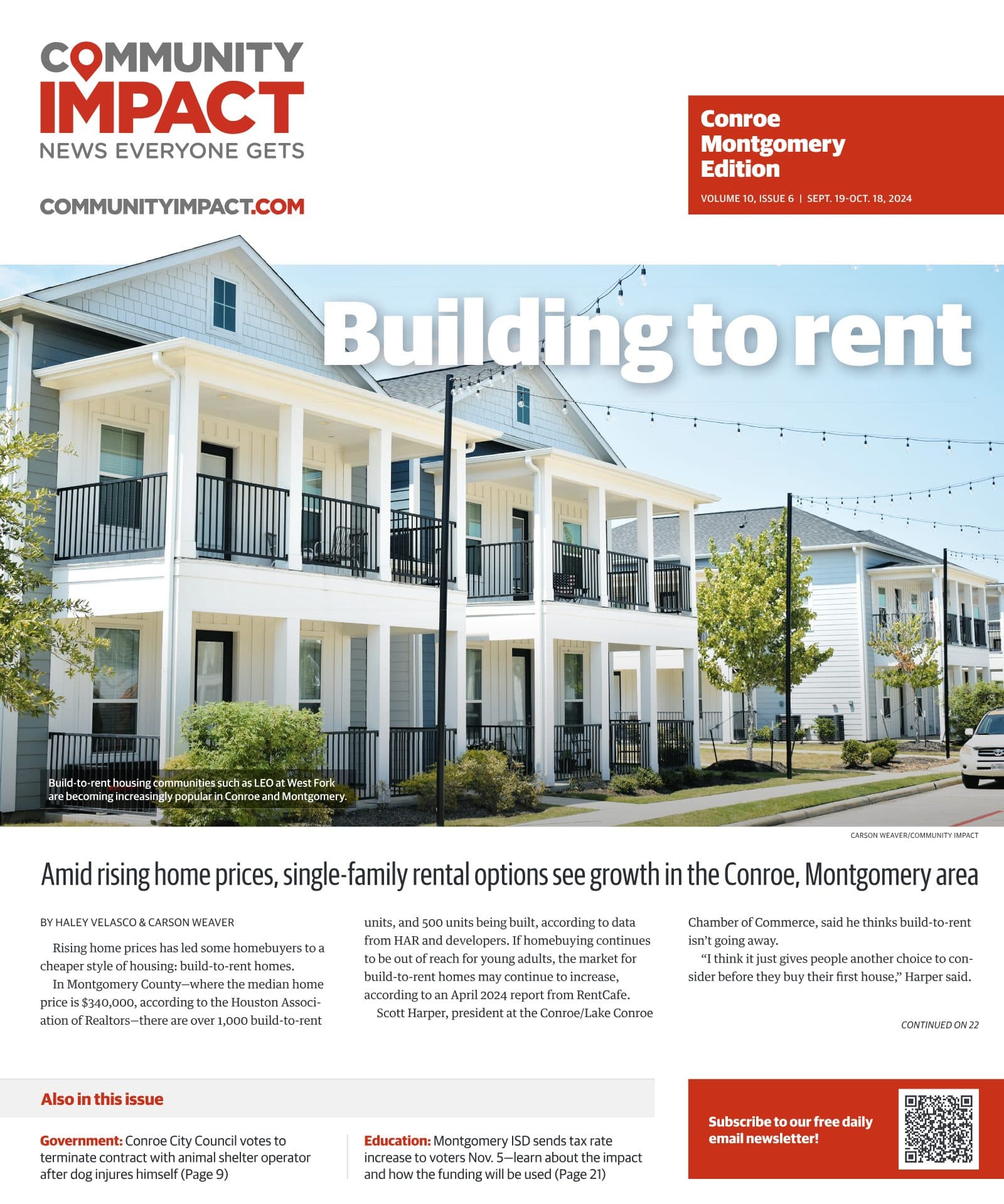 Conroe - Montgomery cover — September 2024