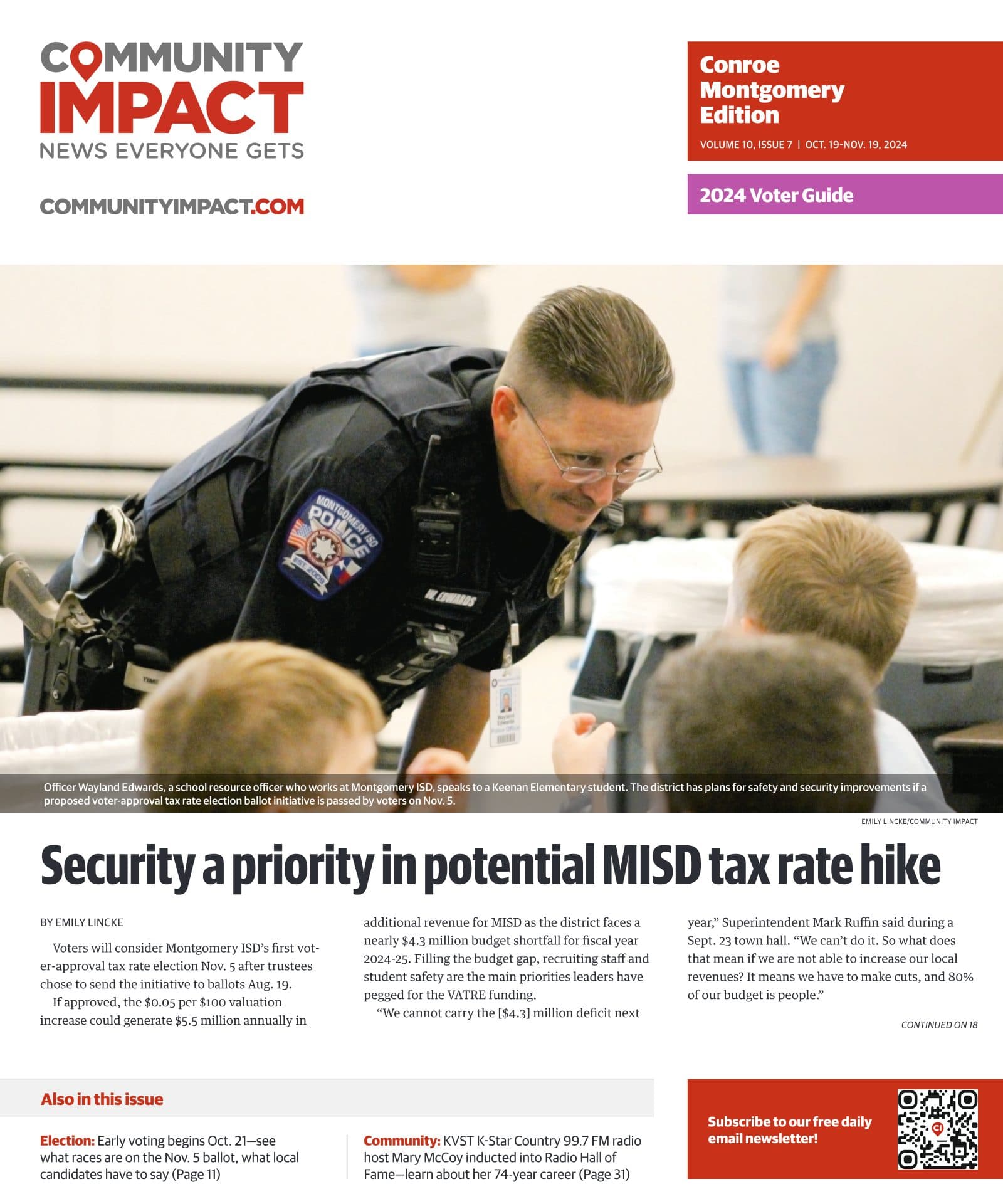 Conroe - Montgomery cover — October 2024