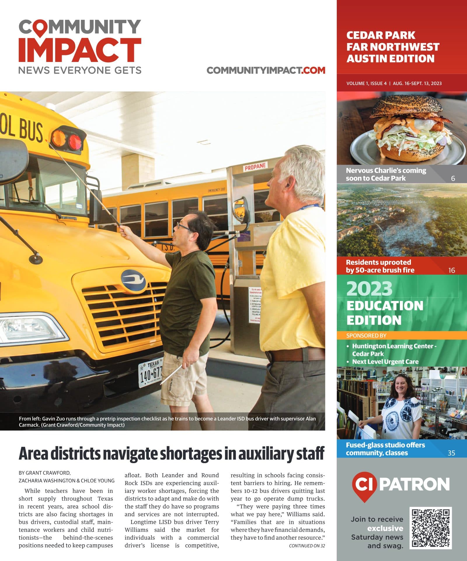 Cedar Park cover — August 2023
