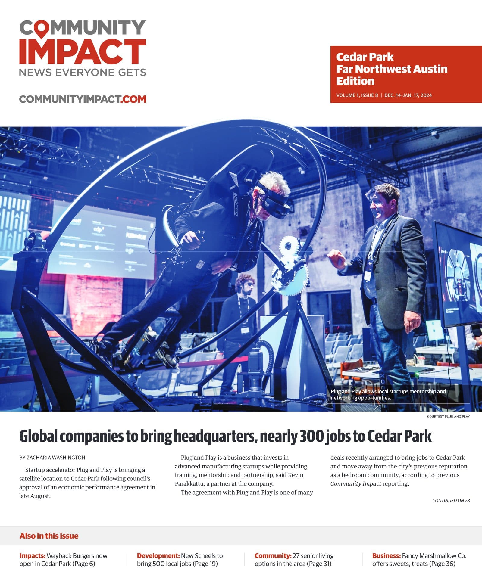 Cedar Park cover — December 2023