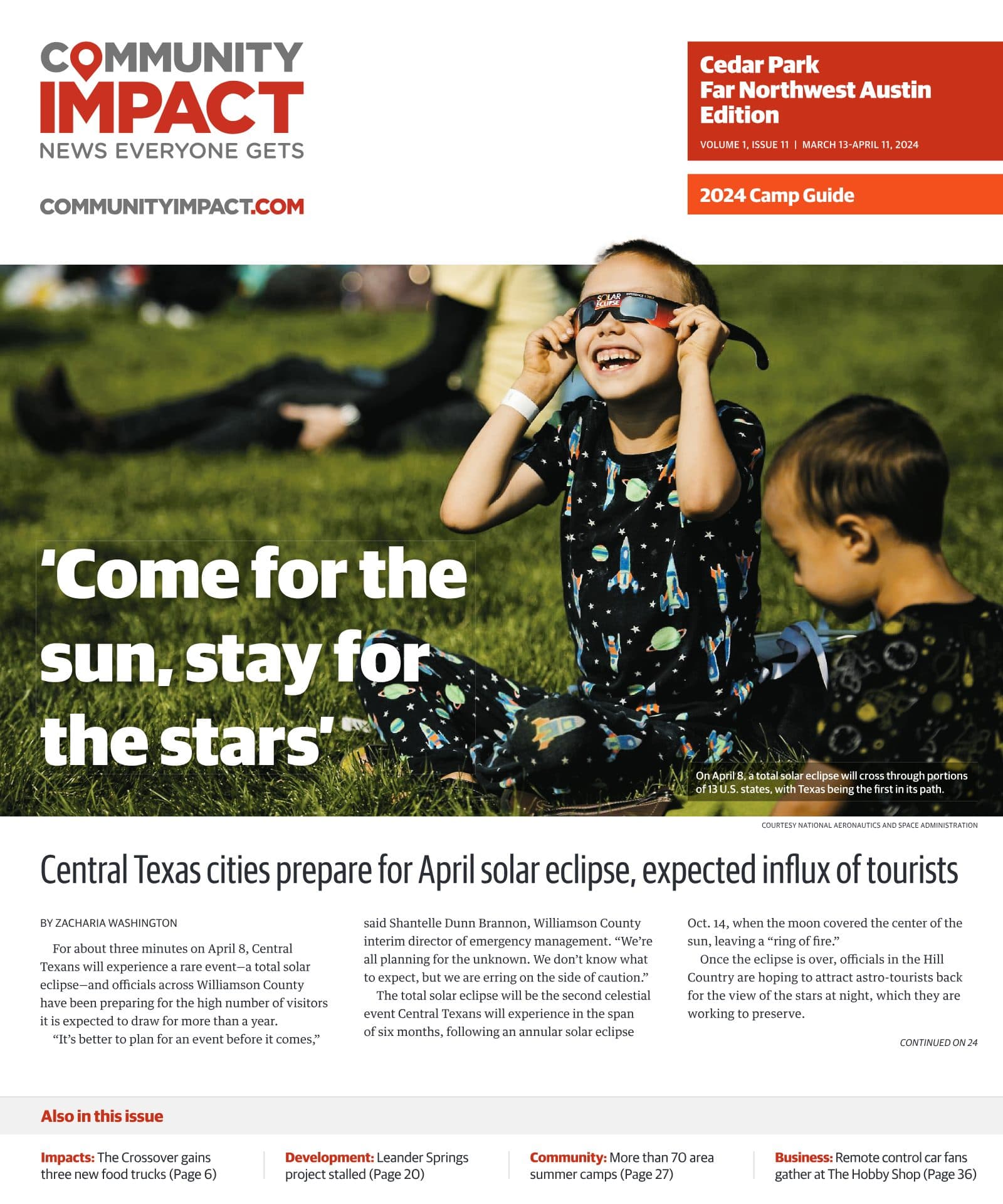 Cedar Park cover — March 2024
