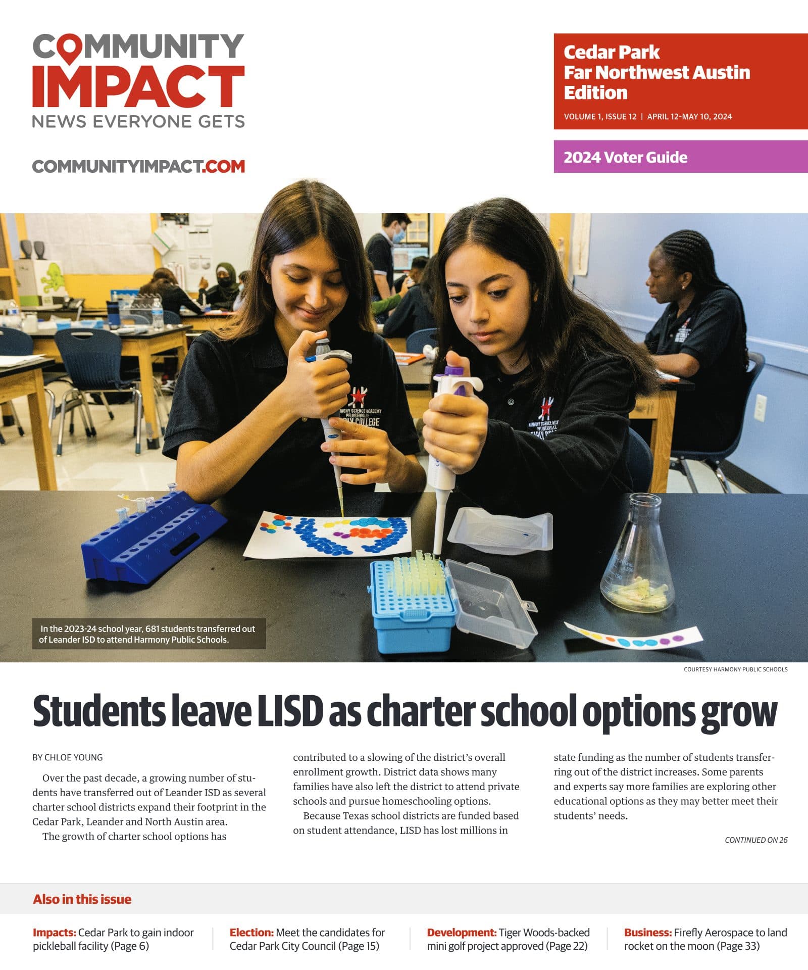 Cedar Park cover — April 2024
