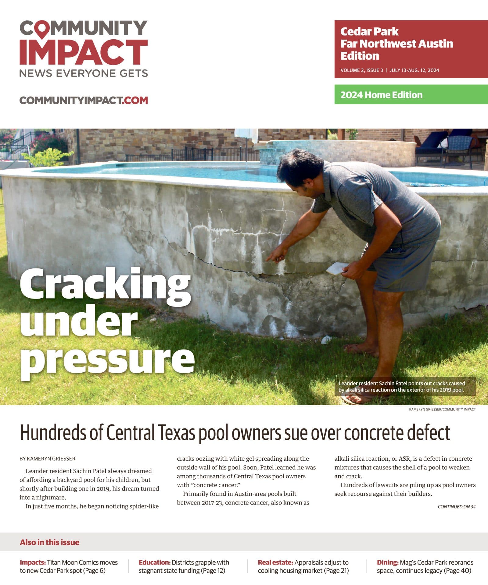 Cedar Park cover — July 2024