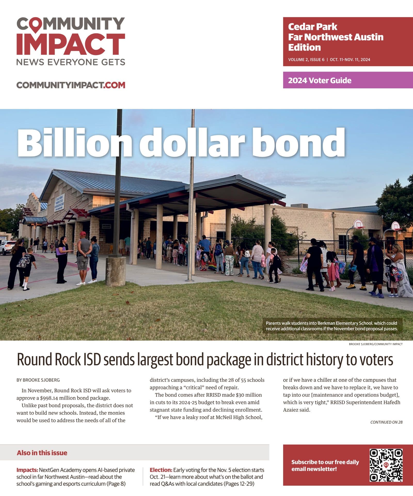 Cedar Park cover — October 2024