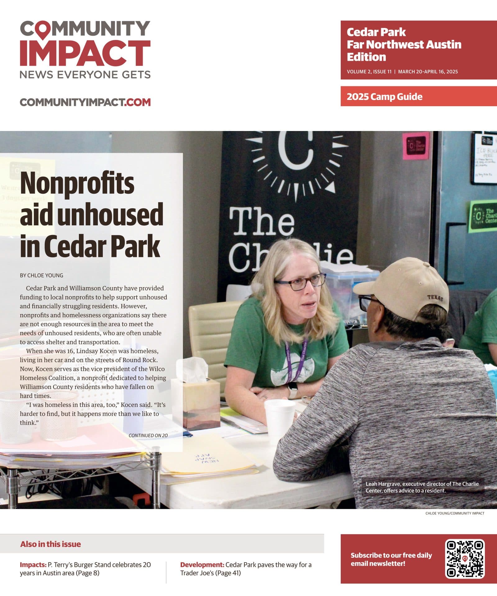 Cedar Park cover — March 2025