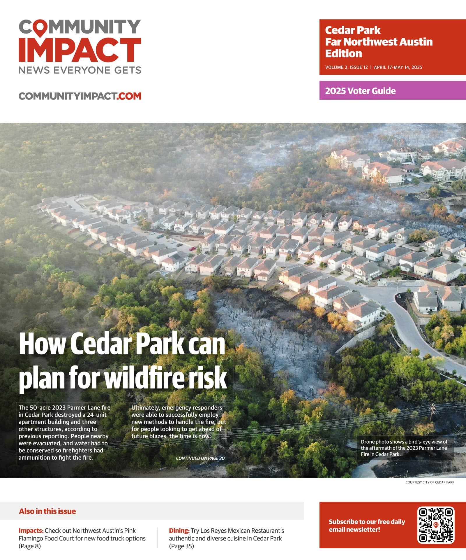 Cedar Park cover — April 2025