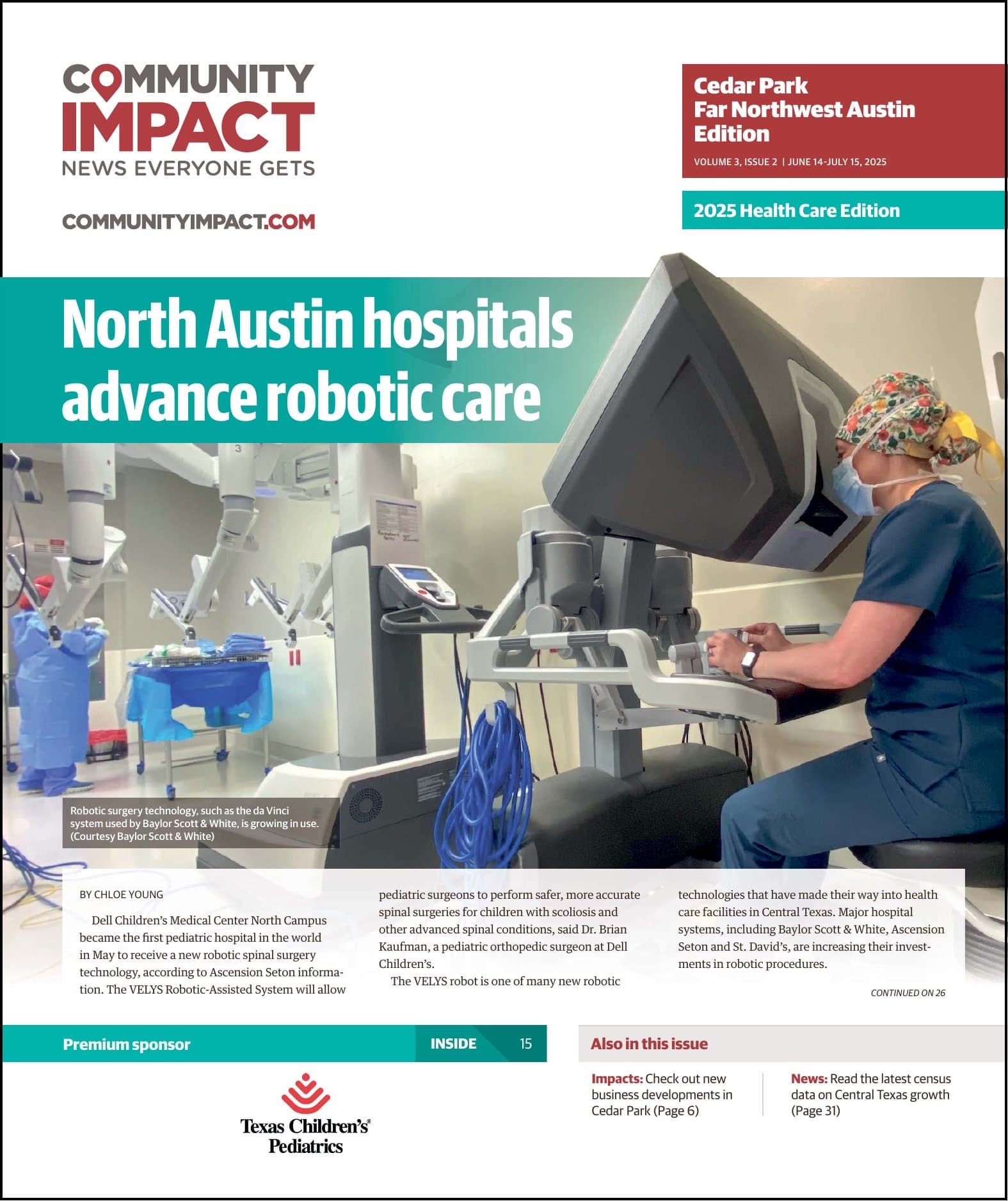 Cedar Park cover — June 2025