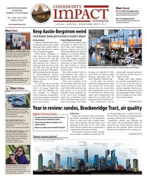 Central Austin cover — December 2009