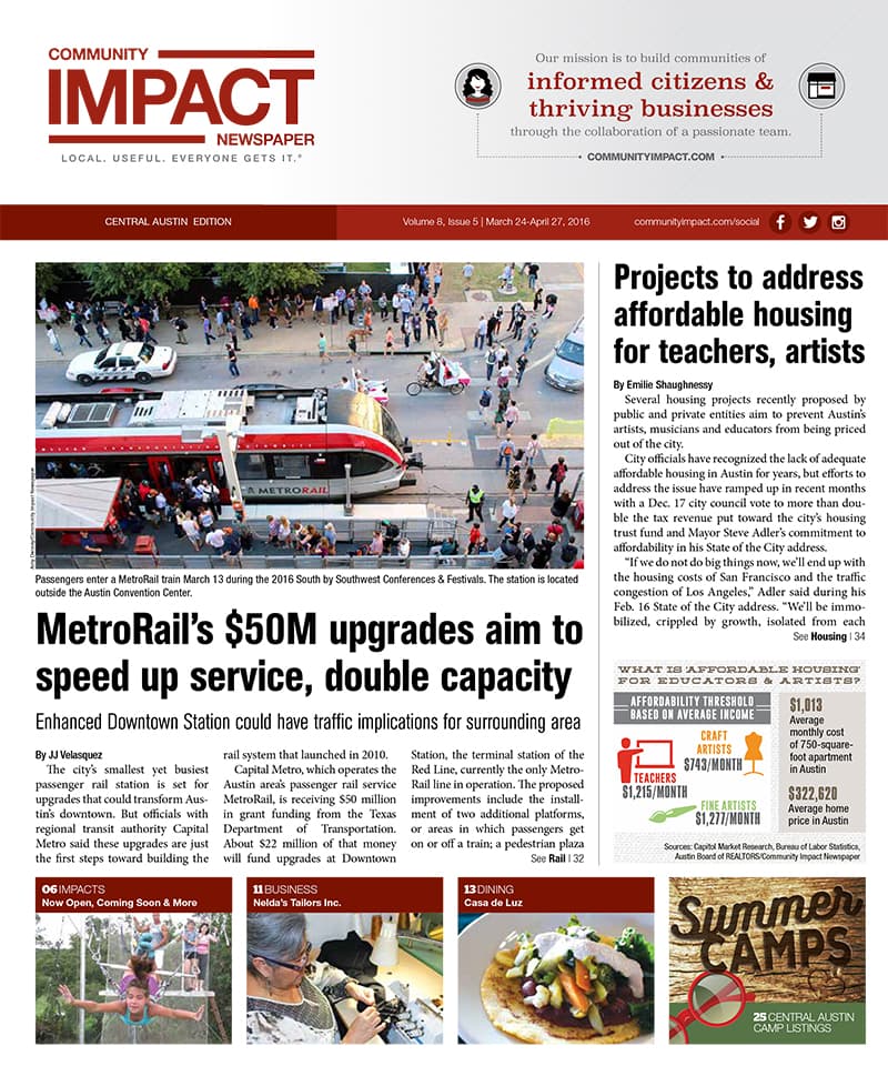 Central Austin cover — March 2016