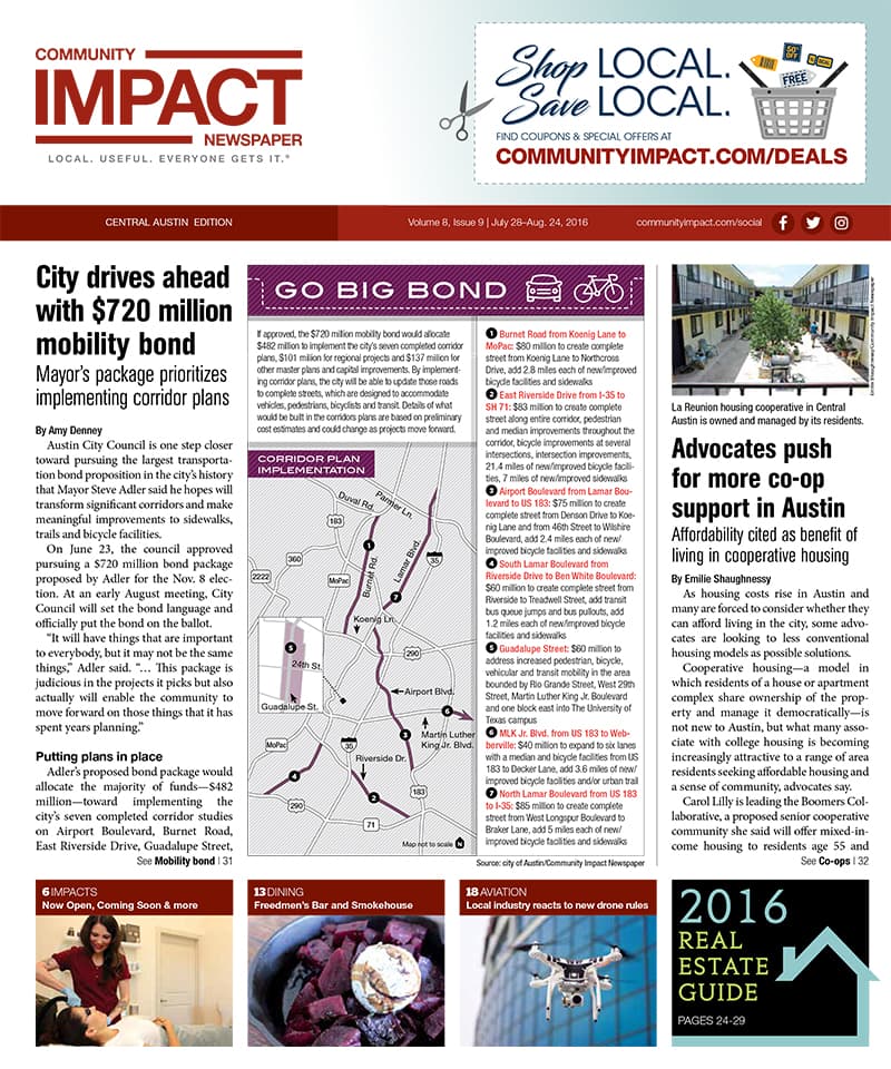 Central Austin cover — July 2016