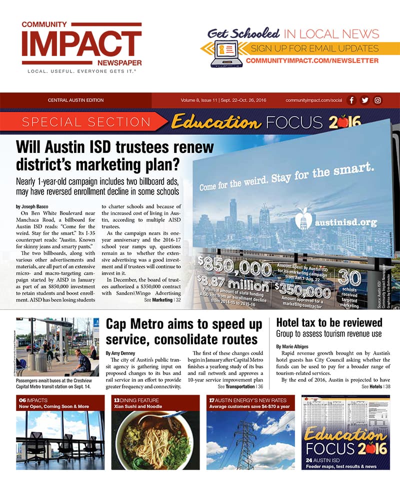 Central Austin cover — September 2016