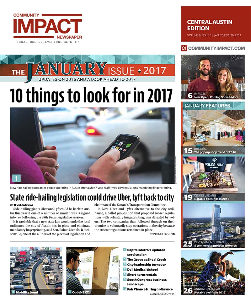 Central Austin cover — January 2017