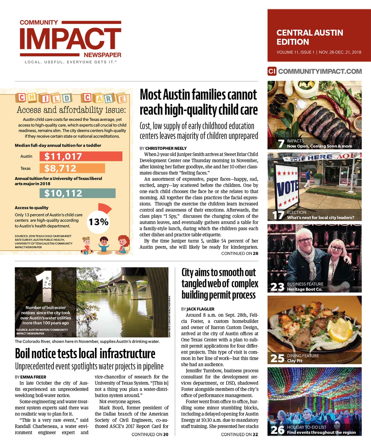 Central Austin cover — November 2018