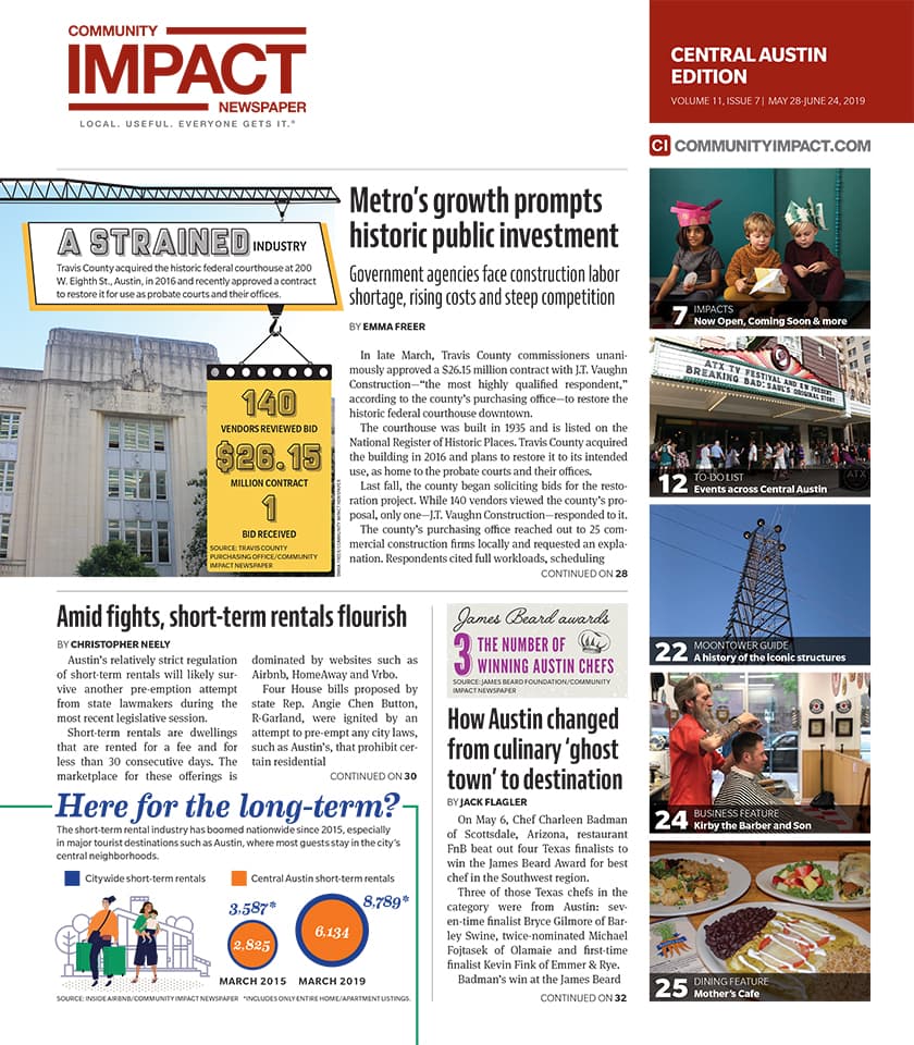 Central Austin cover — May 2019