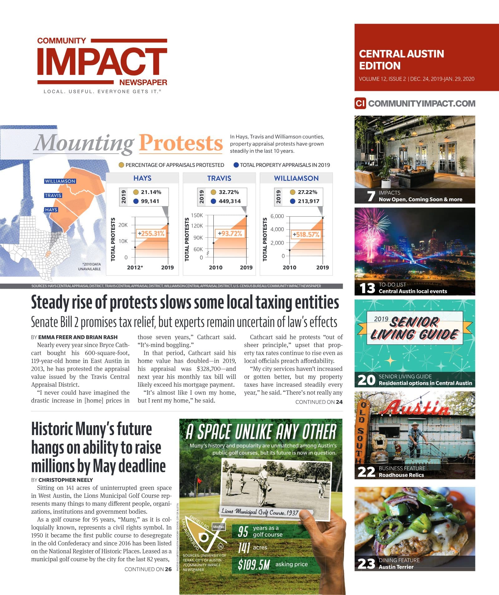 Central Austin cover — December 2019