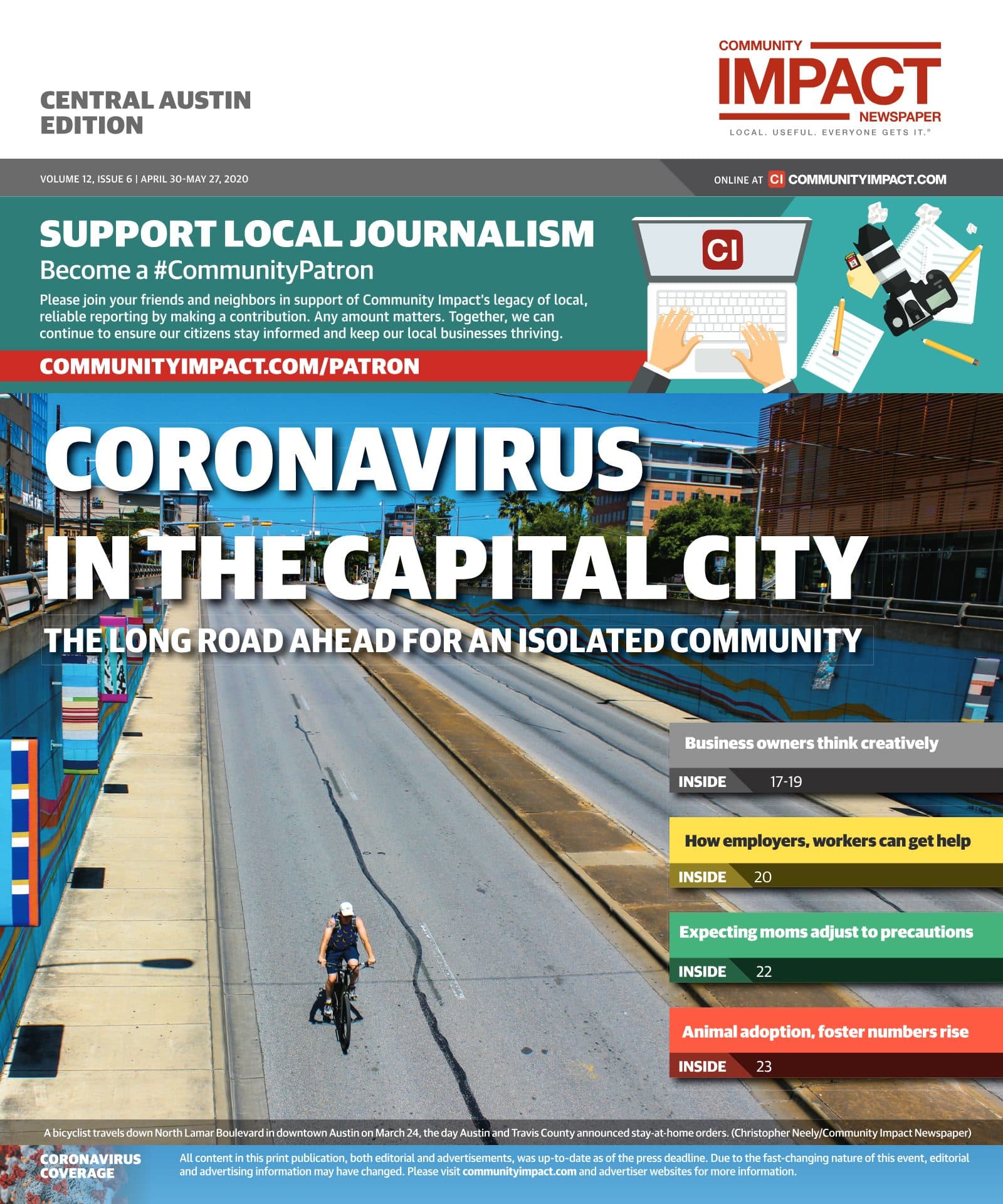 Central Austin cover — April 2020