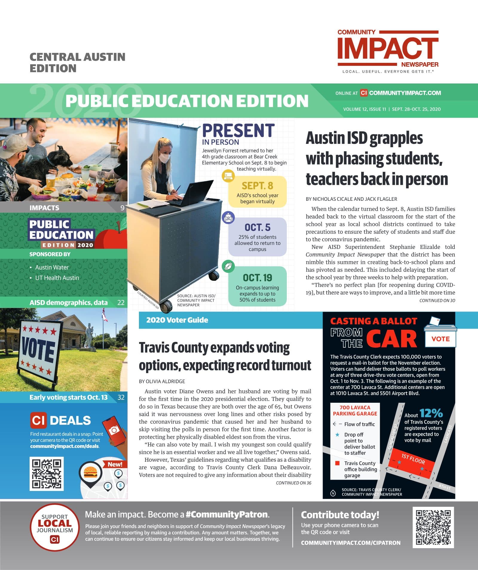 Central Austin cover — September 2020