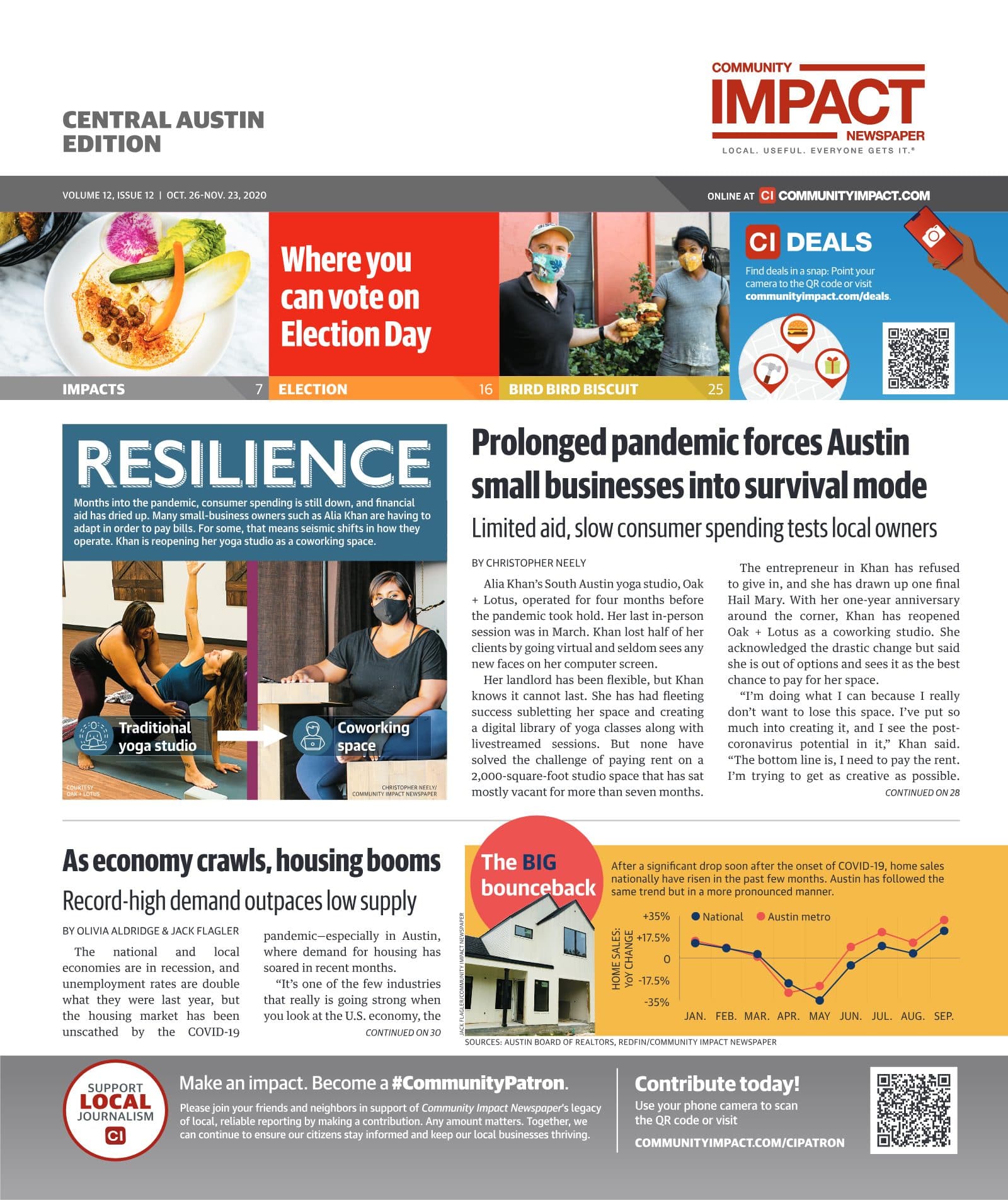 Central Austin cover — October 2020