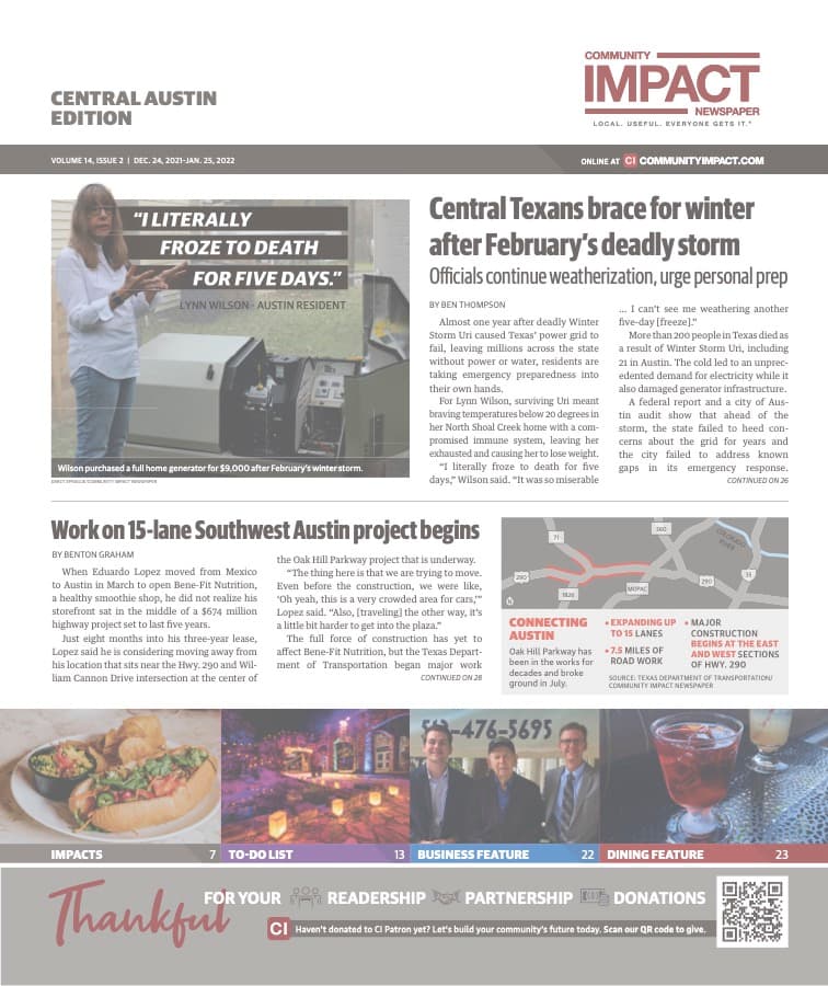 Central Austin cover — December 2021