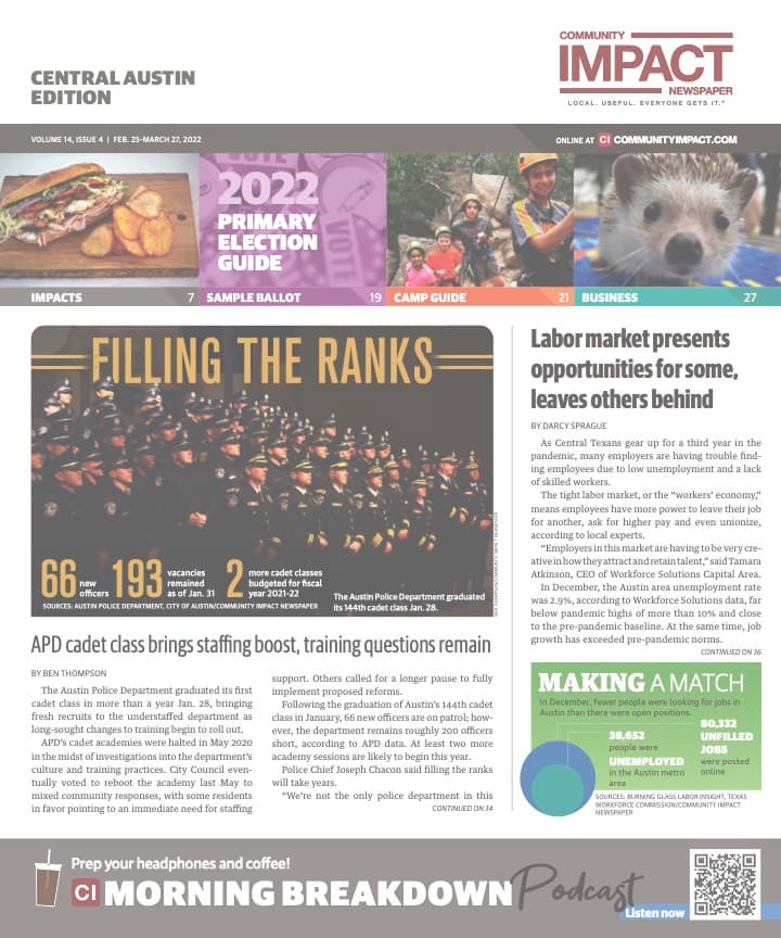 Central Austin cover — February 2022