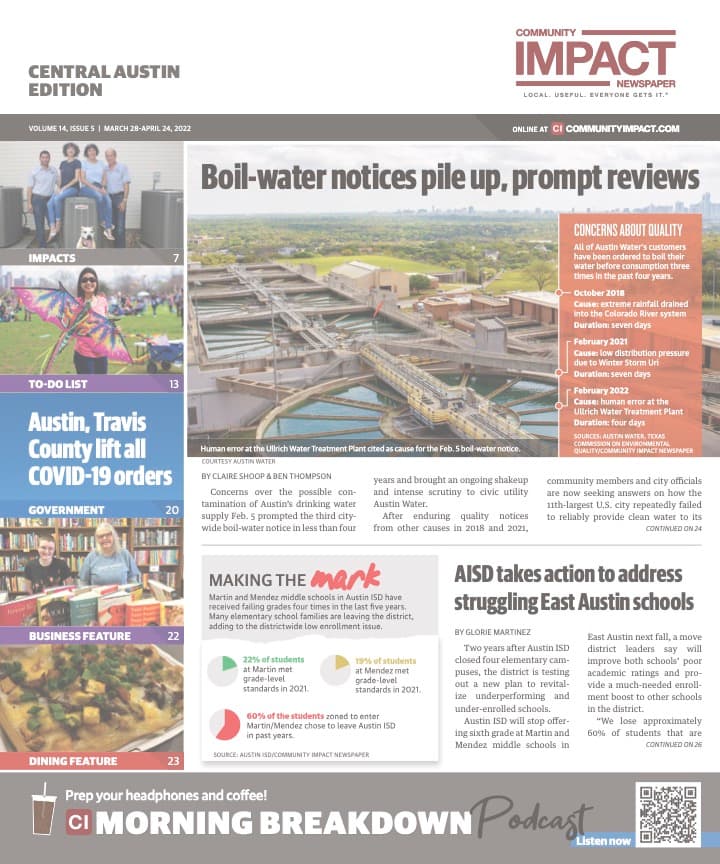 Central Austin cover — March 2022