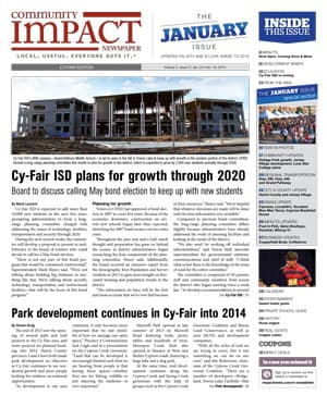 Cy-Fair - Jersey Village cover — January 2014