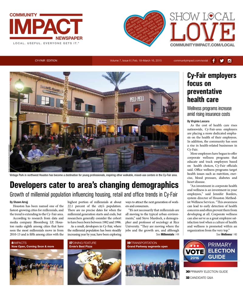 Cy-Fair - Jersey Village cover — February 2016