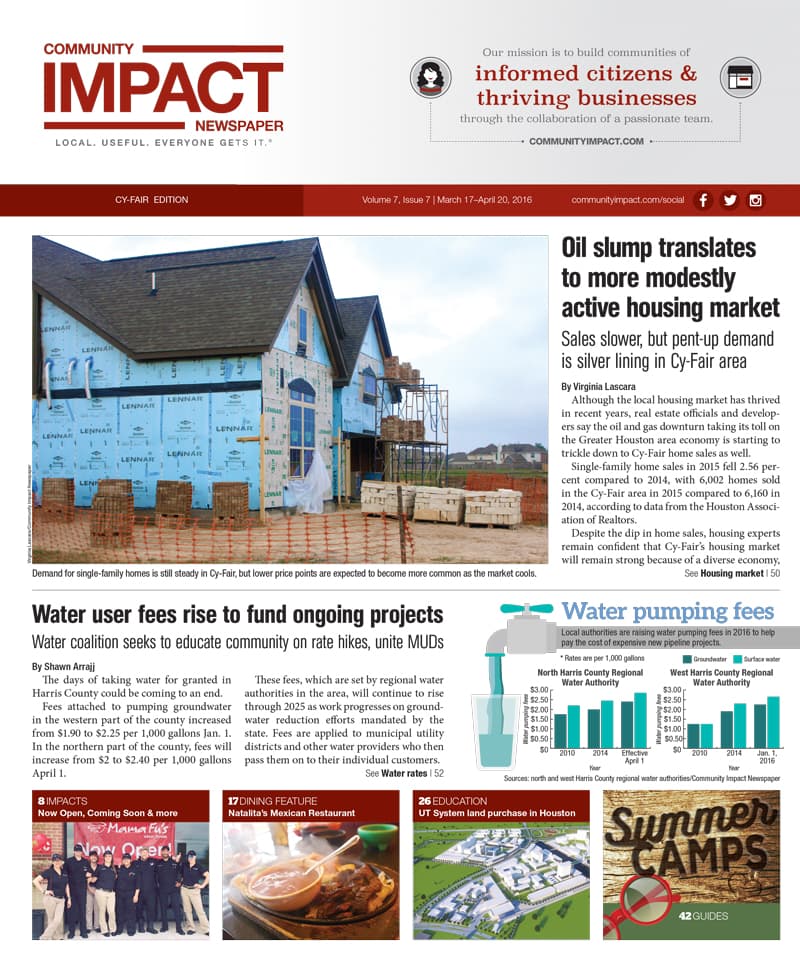 Cy-Fair - Jersey Village cover — March 2016