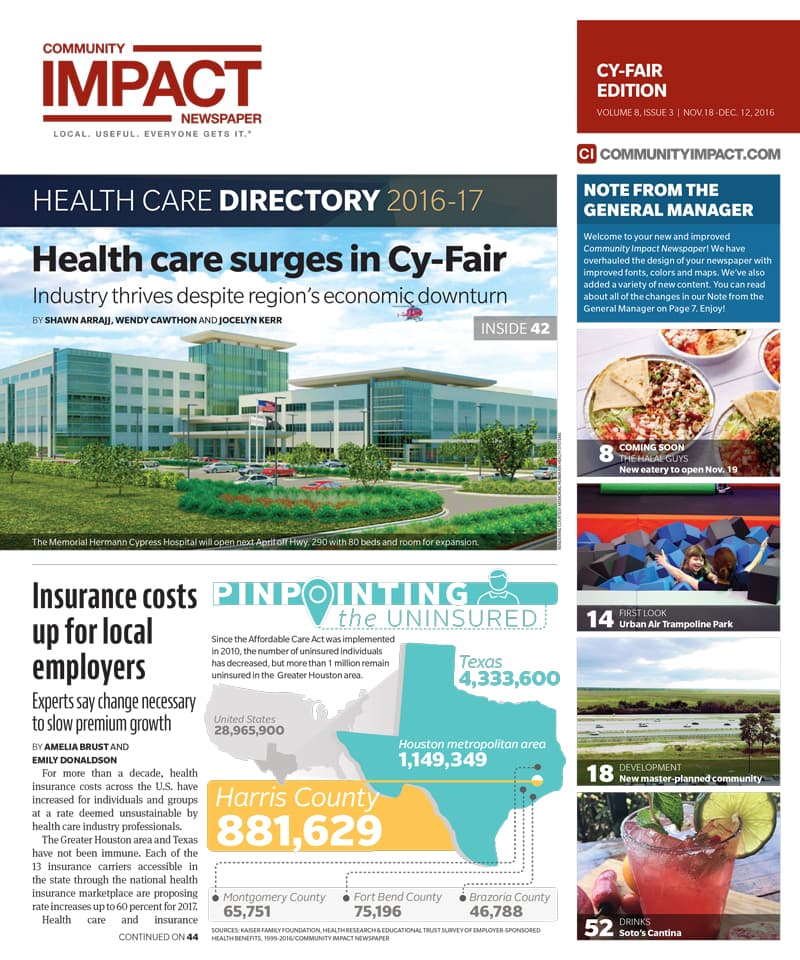 Cy-Fair - Jersey Village cover — November 2016