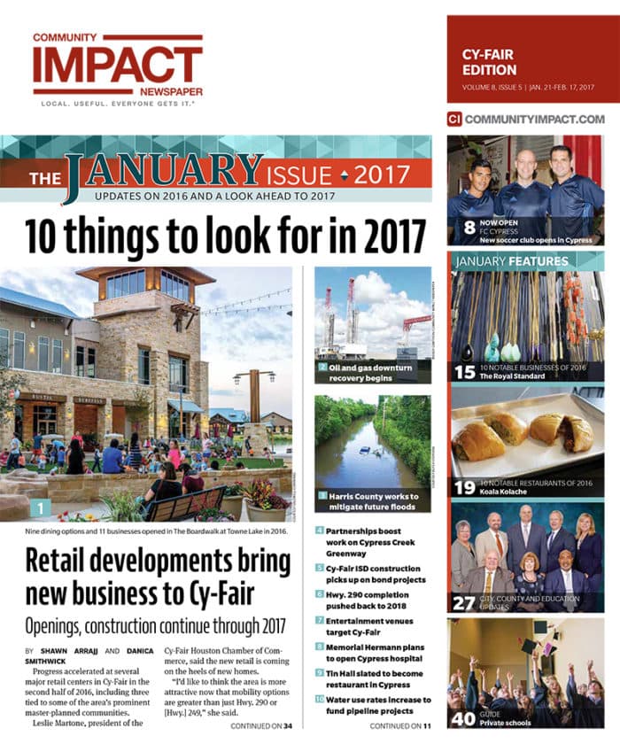 Cy-Fair - Jersey Village cover — January 2017