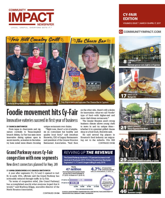 Cy-Fair - Jersey Village cover — March 2017