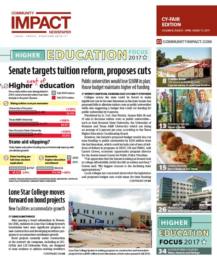 Cy-Fair - Jersey Village cover — April 2017