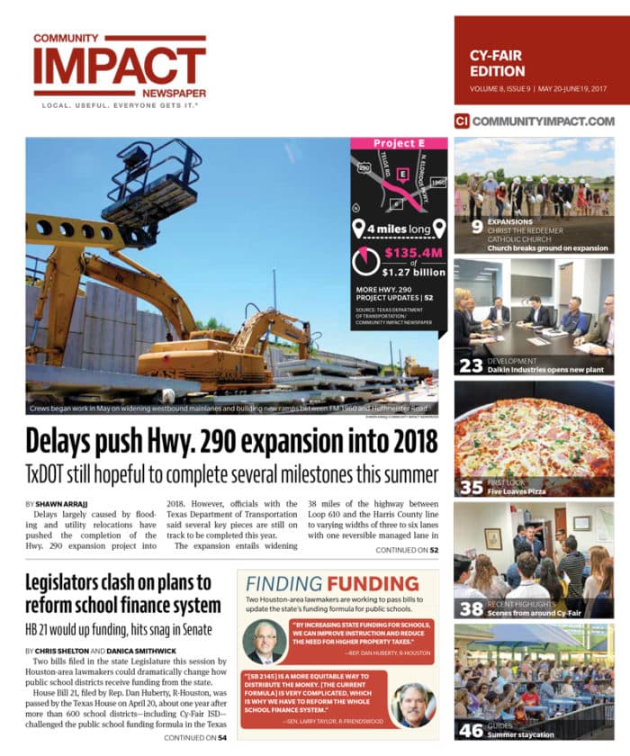 Cy-Fair - Jersey Village cover — May 2017