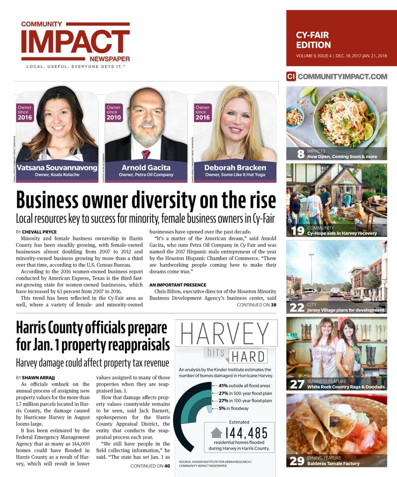 Cy-Fair - Jersey Village cover — December 2017