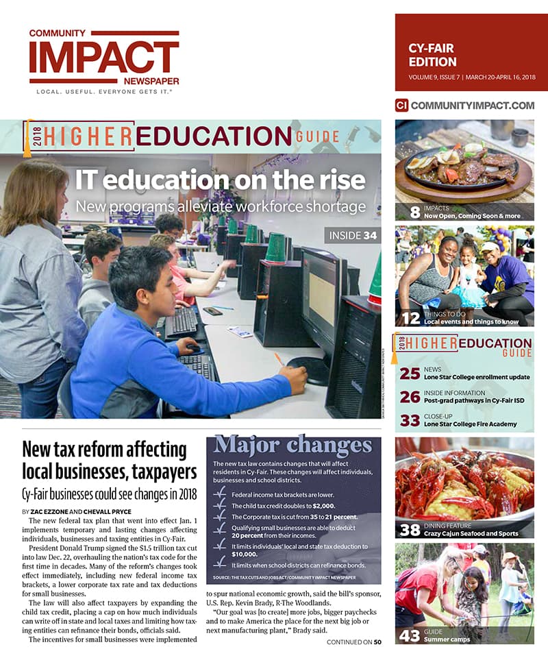 Cy-Fair - Jersey Village cover — March 2018