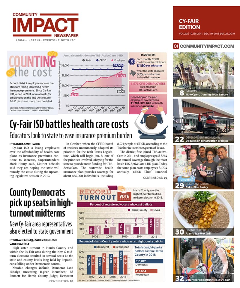 Cy-Fair - Jersey Village cover — December 2018