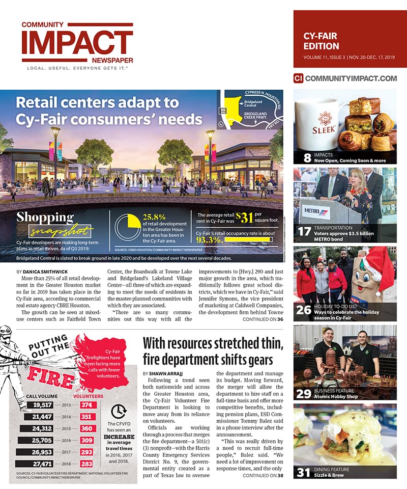 Cy-Fair - Jersey Village cover — November 2019