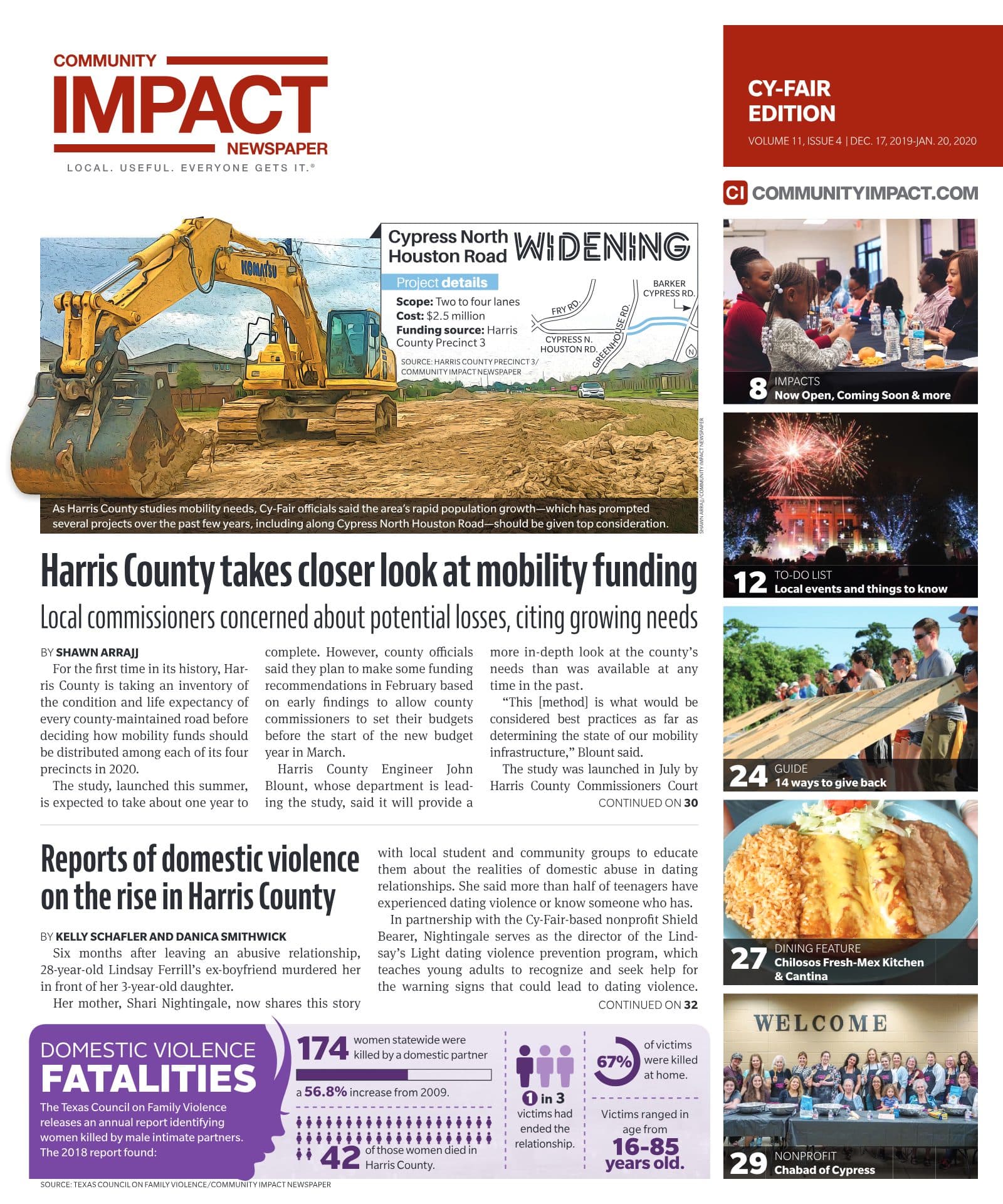 Cy-Fair - Jersey Village cover — December 2019