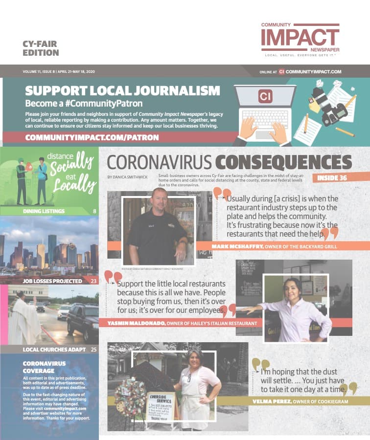 Cy-Fair - Jersey Village cover — April 2020