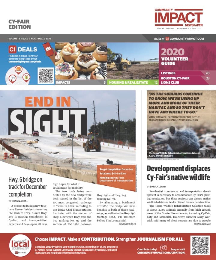 Cy-Fair - Jersey Village cover — November 2020