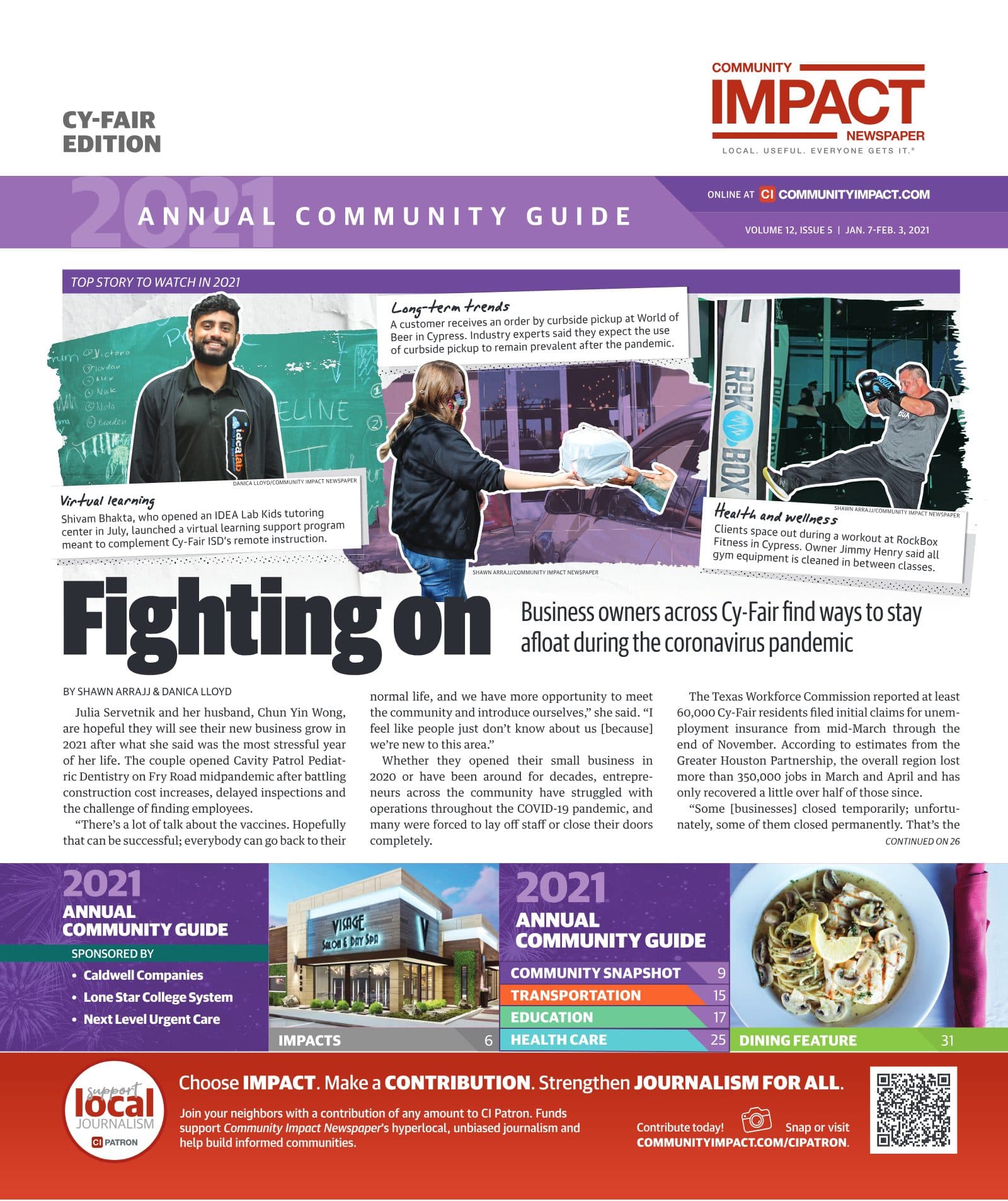Cy-Fair - Jersey Village cover — January 2021