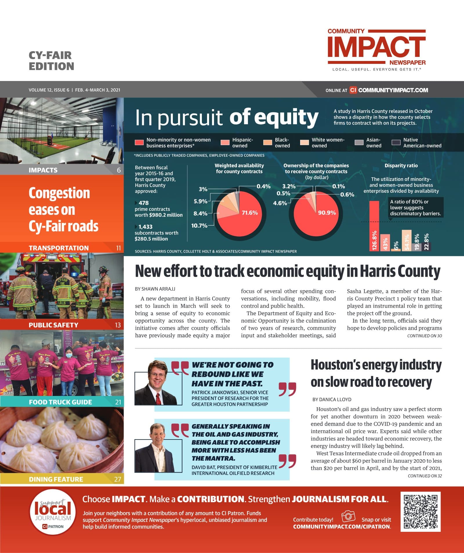 Cy-Fair - Jersey Village cover — February 2021
