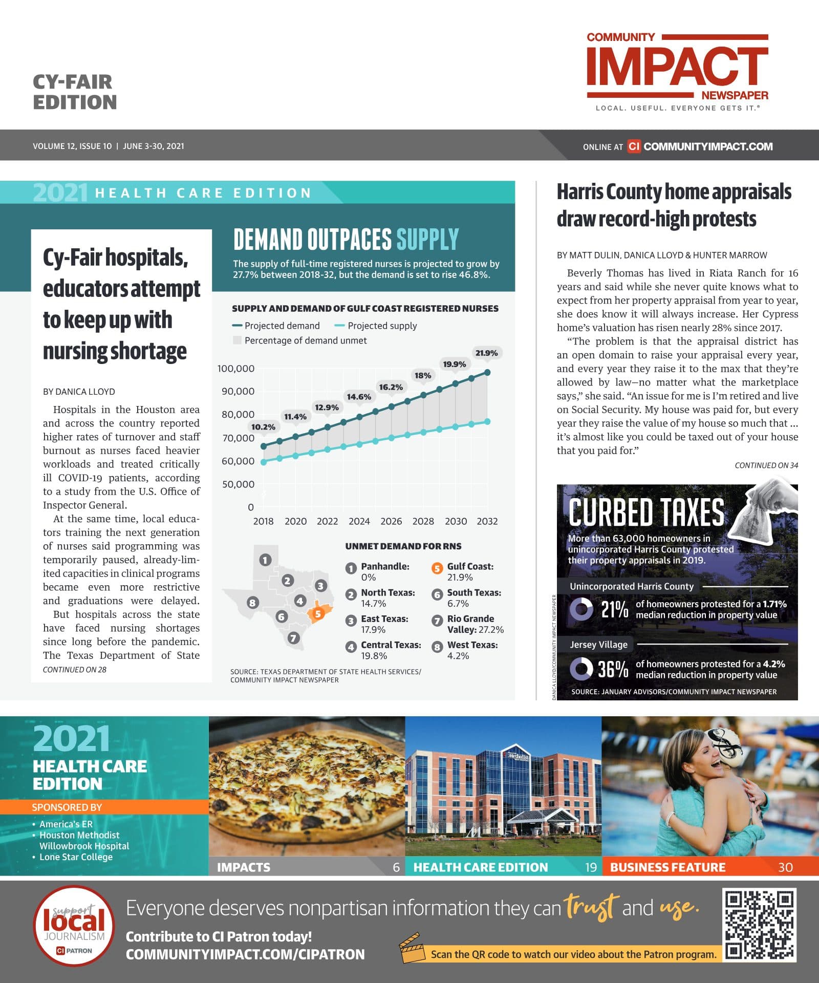 Cy-Fair - Jersey Village cover — June 2021
