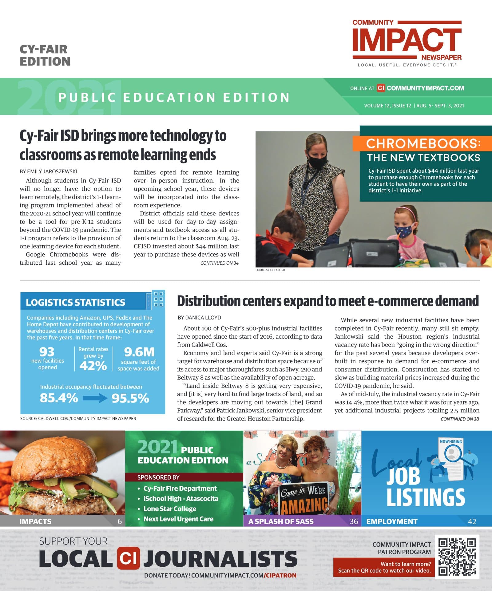 Cy-Fair - Jersey Village cover — August 2021