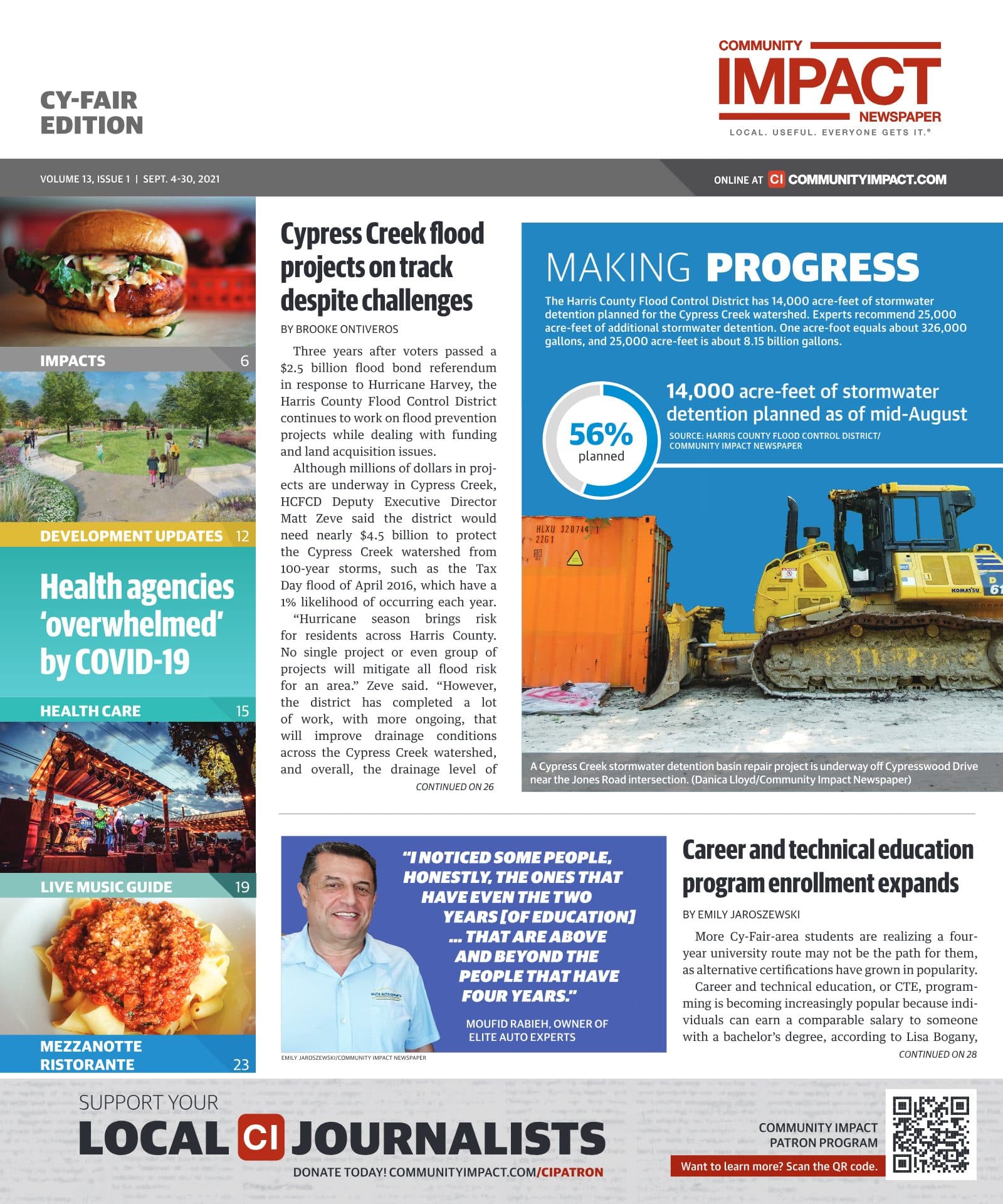 Cy-Fair - Jersey Village cover — September 2021