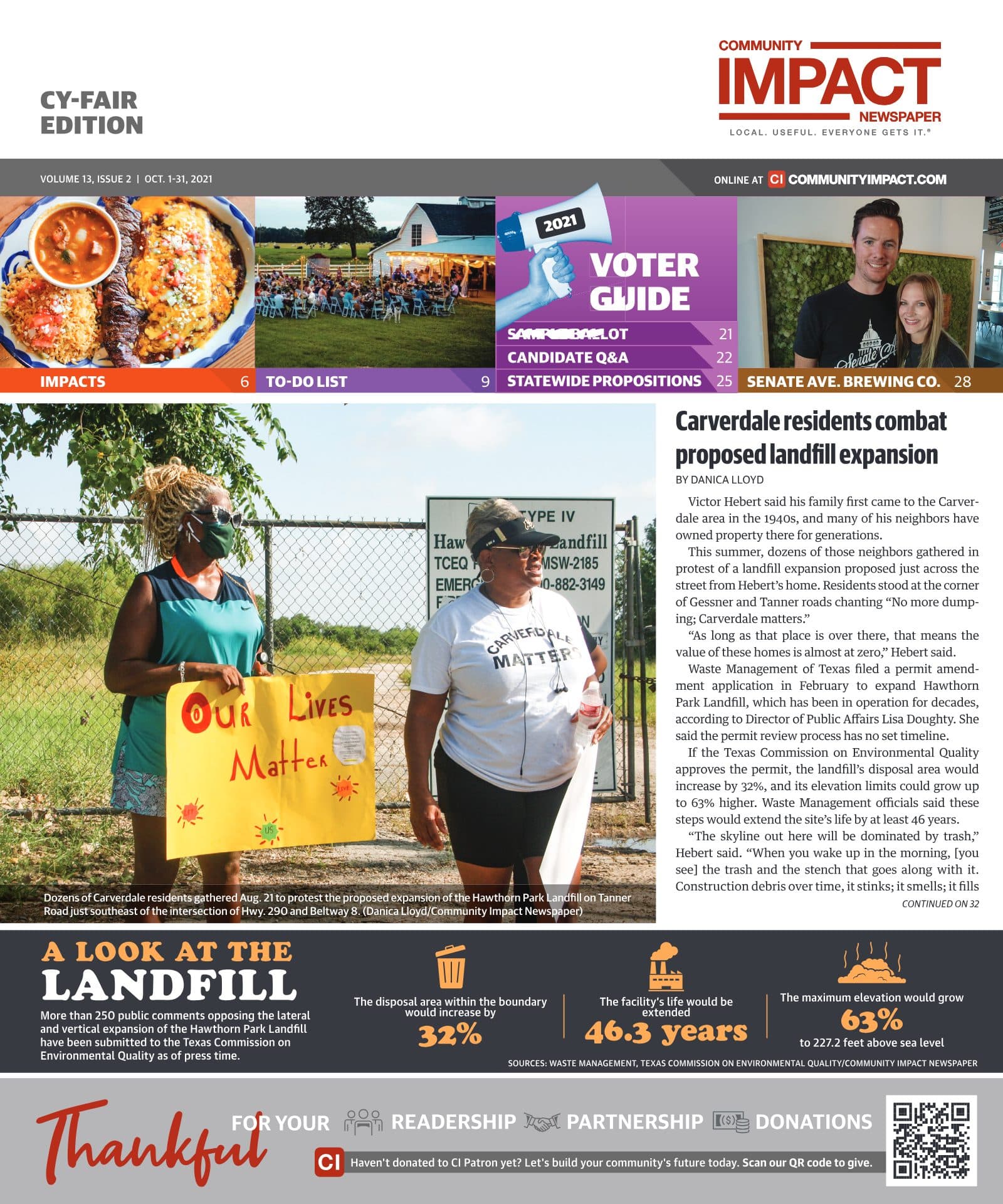 Cy-Fair - Jersey Village cover — October 2021