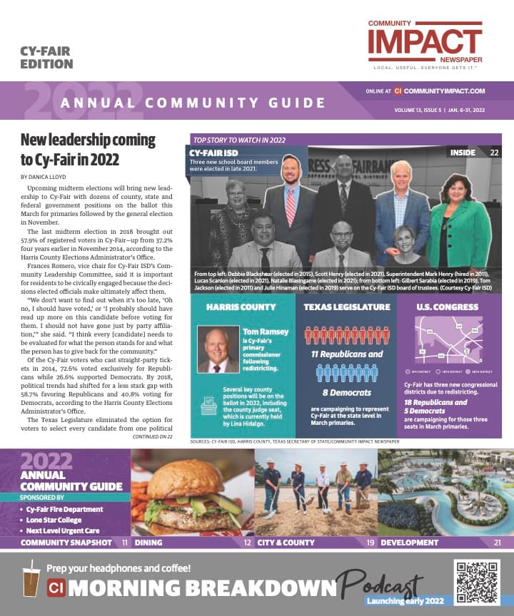 Cy-Fair - Jersey Village cover — January 2022