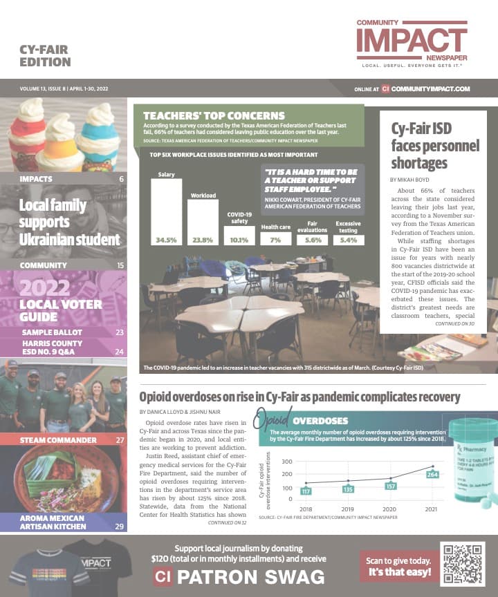 Cy-Fair - Jersey Village cover — April 2022