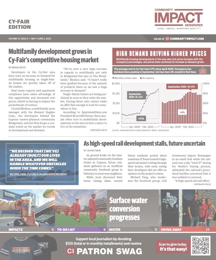 Cy-Fair - Jersey Village cover — May 2022